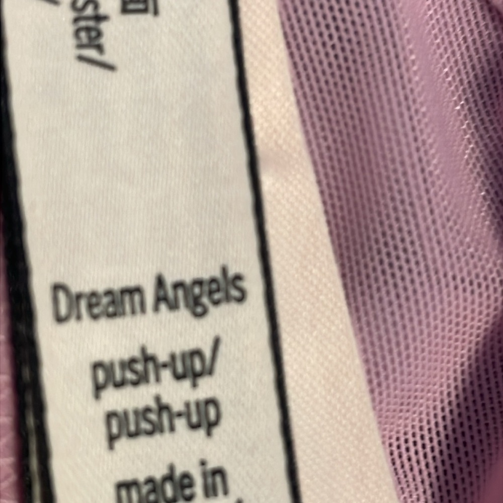 EUC~Woman’s Victoria’s Secret 32 DD (E) Dream Angels Pink Laced Detailed Bra - Picture 7 of 9